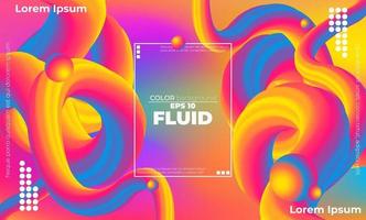 441Abstract fluid color pattern of neon color liquid gradient background with modern geometric dynamic motion style Suitable For Wallpaper, Banner, Background, Card, Book Illustration, landing page, vector