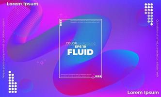 Abstract fluid color pattern of neon color liquid gradient background with modern geometric dynamic motion style Suitable For Wallpaper, Banner, Background, Card, Book Illustration, landing page, vector