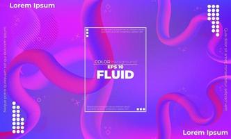 Abstract fluid color pattern of neon color liquid gradient background with modern geometric dynamic motion style Suitable For Wallpaper, Banner, Background, Card, Book Illustration, landing page, vector