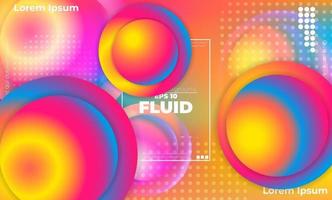 Abstract fluid color pattern of neon color liquid gradient background with modern geometric dynamic motion style Suitable For Wallpaper, Banner, Background, Card, Book Illustration, landing page, vector