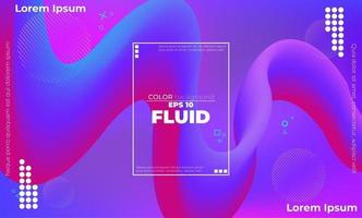 Abstract fluid color pattern of neon color liquid gradient background with modern geometric dynamic motion style Suitable For Wallpaper, Banner, Background, Card, Book Illustration, landing page, vector