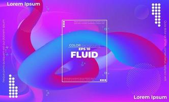 Abstract fluid color pattern of neon color liquid gradient background with modern geometric dynamic motion style Suitable For Wallpaper, Banner, Background, Card, Book Illustration, landing page, vector