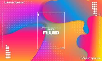 Abstract fluid color pattern of neon color liquid gradient background with modern geometric dynamic motion style Suitable For Wallpaper, Banner, Background, Card, Book Illustration, landing page,