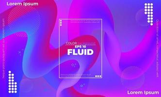 Abstract fluid color pattern of neon color liquid gradient background with modern geometric dynamic motion style Suitable For Wallpaper, Banner, Background, Card, Book Illustration, landing page, vector