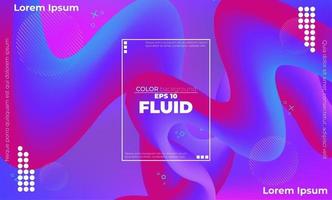 Abstract fluid color pattern of neon color liquid gradient background with modern geometric dynamic motion style Suitable For Wallpaper, Banner, Background, Card, Book Illustration, landing page, vector