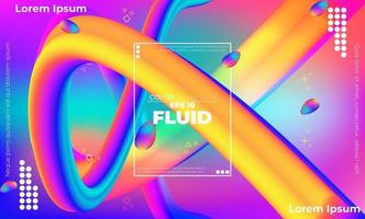 Abstract fluid color pattern of neon color liquid gradient background with modern geometric dynamic motion style Suitable For Wallpaper, Banner, Background, Card, Book Illustration, landing page, vector