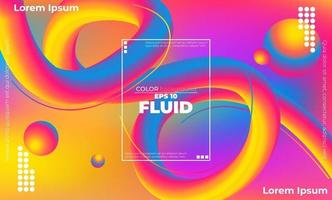 Abstract fluid color pattern of neon color liquid gradient background with modern geometric dynamic motion style Suitable For Wallpaper, Banner, Background, Card, Book Illustration, landing page, vector