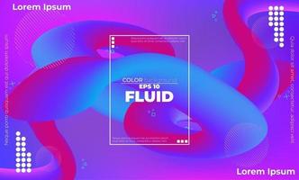 Abstract fluid color pattern of neon color liquid gradient background with modern geometric dynamic motion style Suitable For Wallpaper, Banner, Background, Card, Book Illustration, landing page, vector