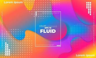 441Abstract fluid color pattern of neon color liquid gradient background with modern geometric dynamic motion style Suitable For Wallpaper, Banner, Background, Card, Book Illustration, landing page, vector