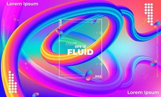 Abstract fluid color pattern of neon color liquid gradient background with modern geometric dynamic motion style Suitable For Wallpaper, Banner, Background, Card, Book Illustration, landing page, vector