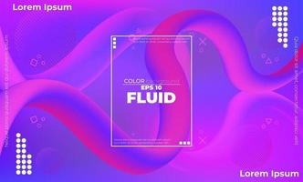 Abstract fluid color pattern of neon color liquid gradient background with modern geometric dynamic motion style Suitable For Wallpaper, Banner, Background, Card, Book Illustration, landing page, vector