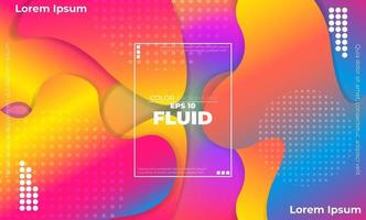 Abstract fluid color pattern of neon color liquid gradient background with modern geometric dynamic motion style Suitable For Wallpaper, Banner, Background, Card, Book Illustration, landing page, vector