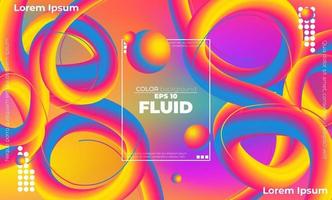 Abstract fluid color pattern of neon color liquid gradient background with modern geometric dynamic motion style Suitable For Wallpaper, Banner, Background, Card, Book Illustration, landing page, vector