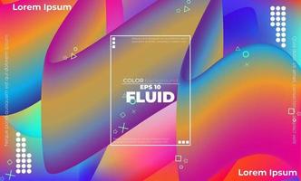 Creative geometric wallpaper. Trendy fluid flow gradient shapes composition. Visual Supply Company background for gift card,  Poster on wall poster template,  landing page, ui, ux ,coverbook,  baner, vector