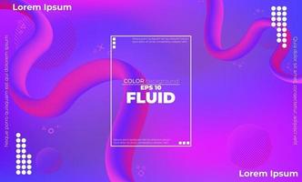 Abstract fluid color pattern of neon color liquid gradient background with modern geometric dynamic motion style Suitable For Wallpaper, Banner, Background, Card, Book Illustration, landing page, vector