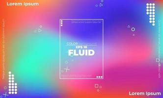 Creative geometric wallpaper. Trendy fluid flow gradient shapes composition. Visual Supply Company background for gift card,  Poster on wall poster template,  landing page, ui, ux ,coverbook,  baner, vector