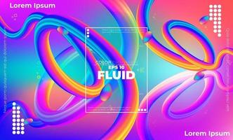 Abstract fluid color pattern of neon color liquid gradient background with modern geometric dynamic motion style Suitable For Wallpaper, Banner, Background, Card, Book Illustration, landing page, vector