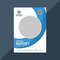 Abstract business annual report cover presentation template vector