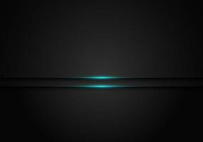 Modern black metallic layer with blue shiny light design template background, technology concept vector