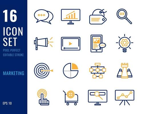 Marketing Icons Vector Art, Icons, and Graphics for Free Download