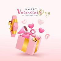 Valentine's Day background vector