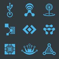 Professional Tech Logo Icon Vector Design Bundle