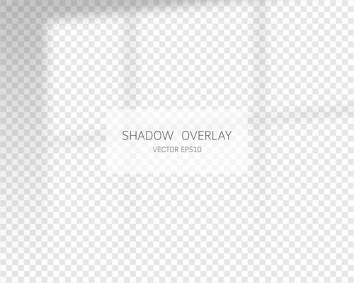 Shadow overlay effect. Natural shadows from window
