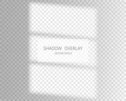 Shadow overlay effect. Natural shadows from window isolated vector