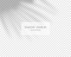 Shadow overlay effect. Natural shadows isolated vector