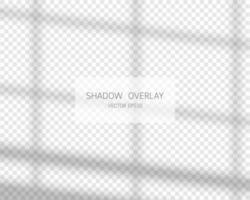 Shadow overlay effect. Natural shadows from window isolated vector