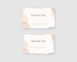 Thank you cards template. Set of modern thank you card. Mockup vector isolated. Template design. Realistic vector illustration.