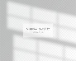 efecto de superposición de sombras. sombras naturales de la ventana aislada vector