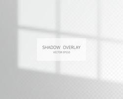 Shadow overlay effect. Natural shadows from window isolated vector