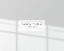 Shadow overlay effect. Natural shadows from window isolated vector