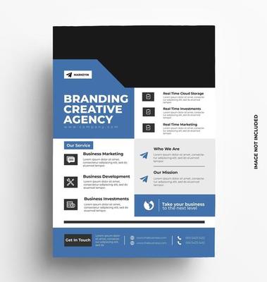 Design Layout of Flyer Template in A4 size