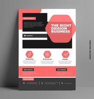 Modern Flyer Template Design vector