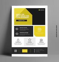 Modern Flyer Template Design vector