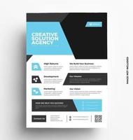 Sleek Print Flyer Template vector