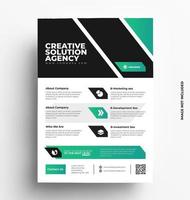 Sleek Print Flyer Template vector