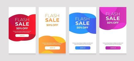 Abstract Design Flash Sale 50 Off vector