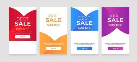 Modern Design Best Sale 50 Off vector