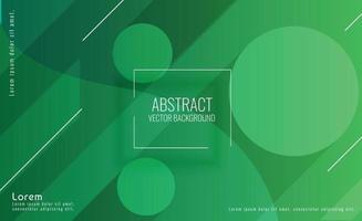 Abstract Green Circle Vibrant Background vector