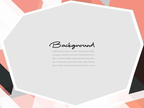 Abstract colorful background with copyspace with shapes vector