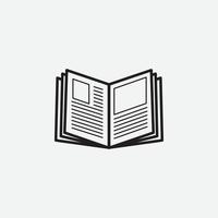 ilustración vectorial de icono de libro para diseño gráfico y web vector