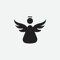 ilustración vectorial de icono de ángel para diseño gráfico y web vector