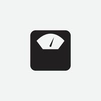 Ilustración vectorial de icono de peso de escala para diseño gráfico y web vector