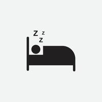 vector illustration of sleeping icon for grahic and web design