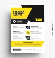 Corporate Print Flyer. vector