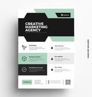 Corporate Flyer Template. vector