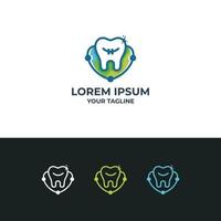 plantilla de diseño de vector de logotipo dental